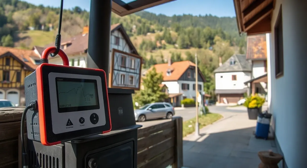 Abgasmessung am Kaminofen